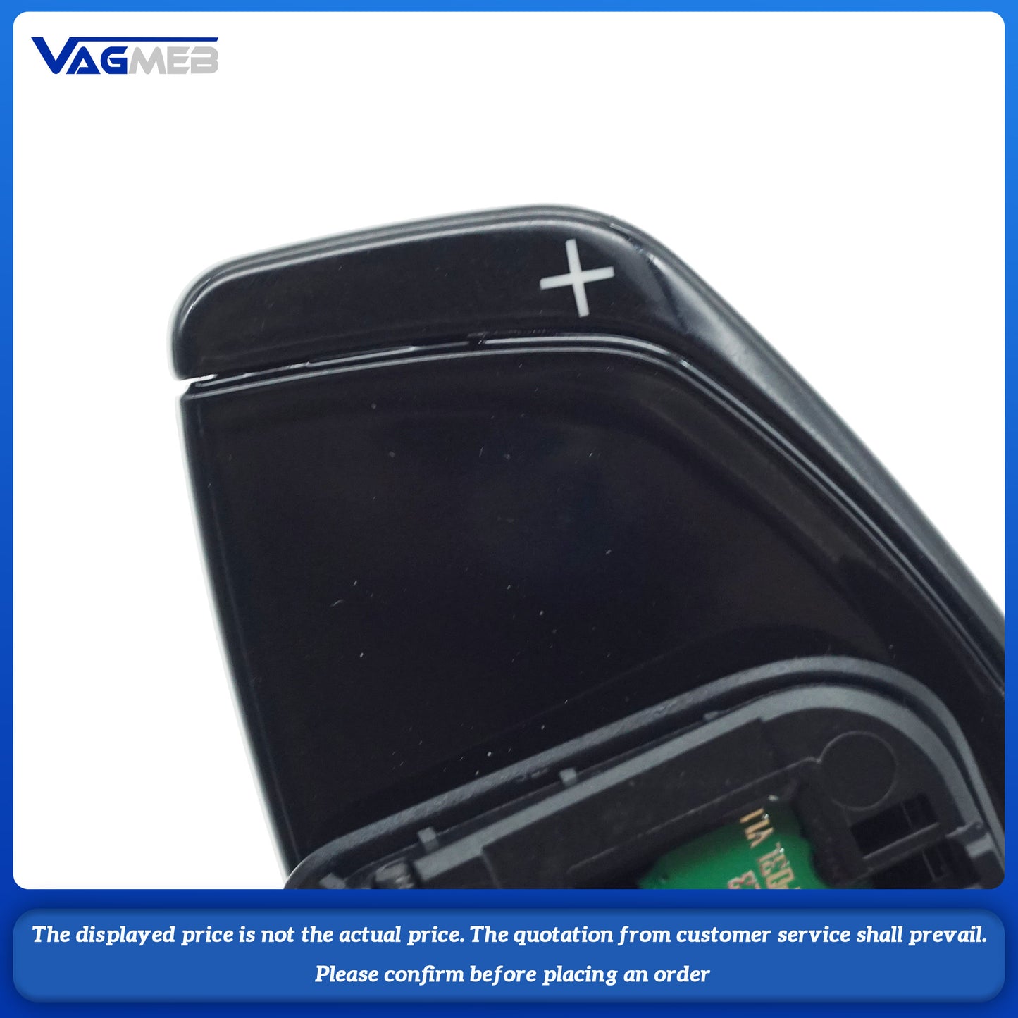 For Audi A4 B9 A3 S3 A5 A6 C8 with metal shift paddles and extended shift cover for steering wheel paddles