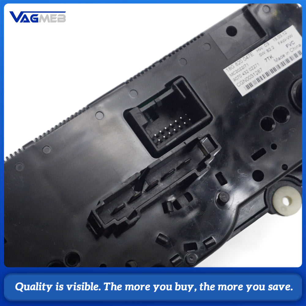 For VW Bora 2011-2018 18G 820 047E Mechanical AC Switch Three Knob Air Condition Controller