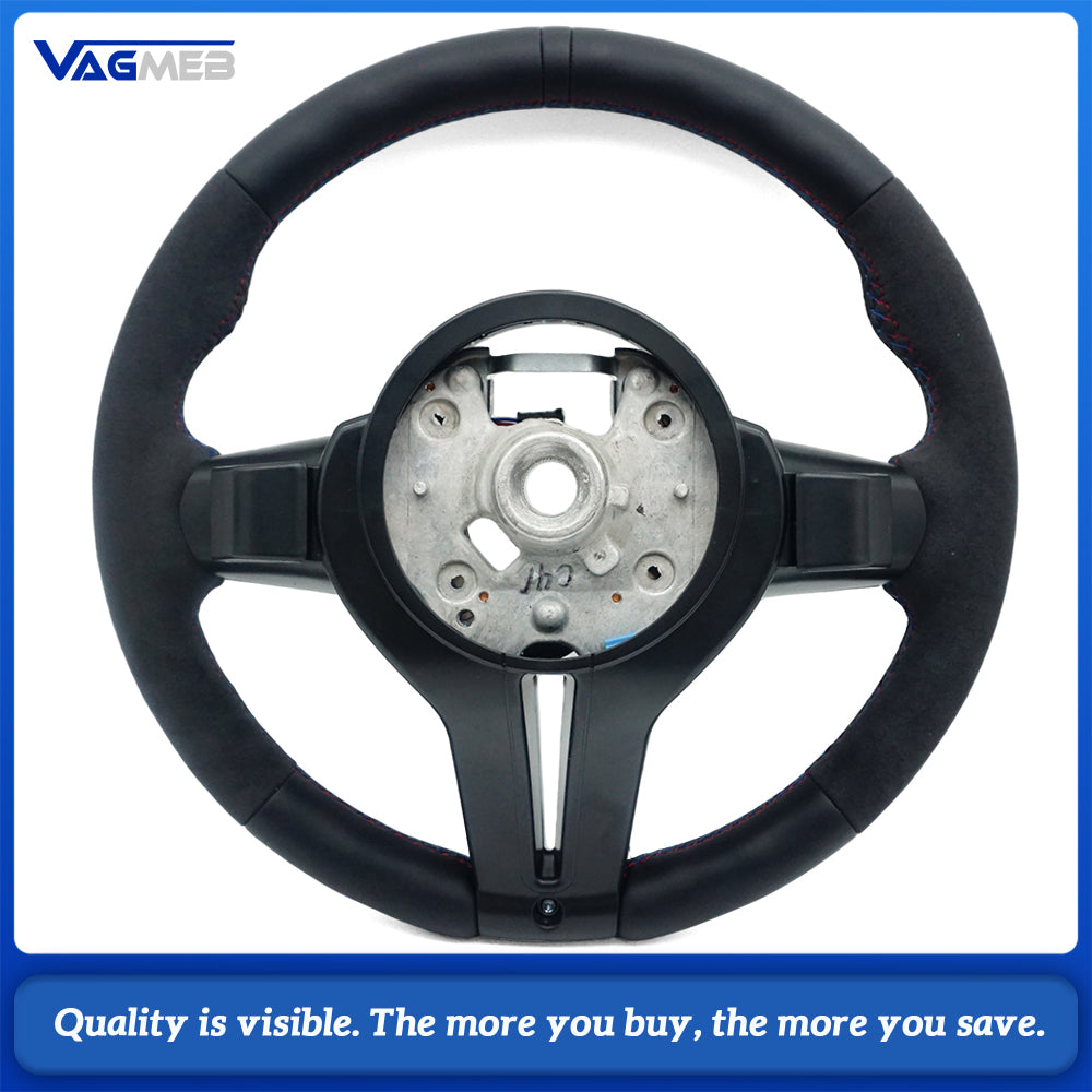 M Volante Lekrad Steering Wheel for BMW Half Alcantara F10 F11 F20 F21 F22 F25 F30 F31 F32 F33 F34 F36 F01 F06 F07 F12 F13 M3 M5