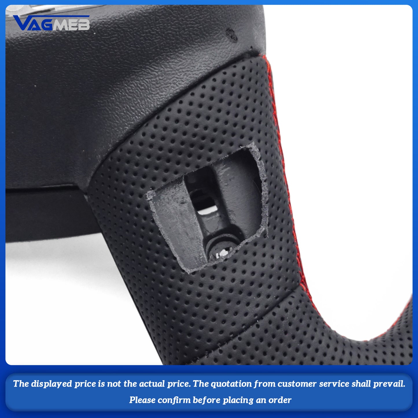 For Audi A6 RS6 C8 Pemi Perforated Leather Blat Bottomed Sports With heating function Steering Wheel