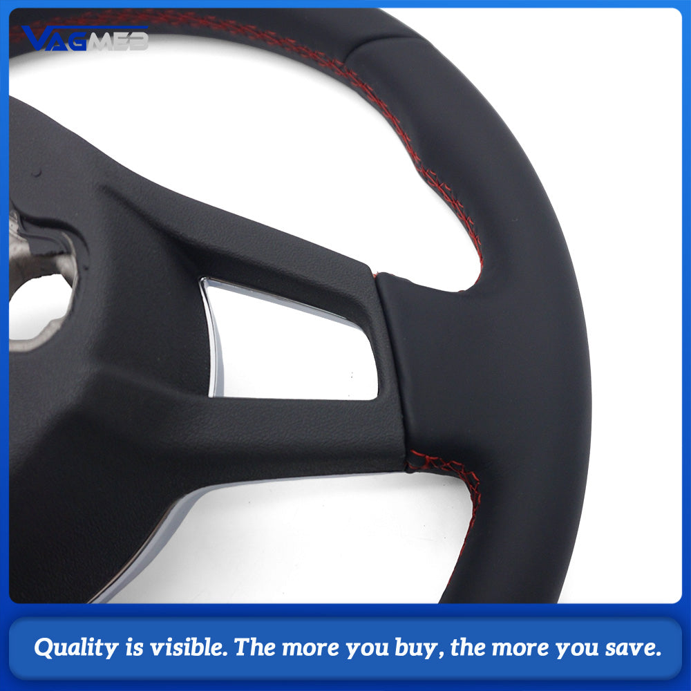 Leather Steering Wheel for VW MK4 5 6 7 GTI Steering Wheel for Golf 5 6 7 7.5 R R-Line CC Polo Passat Car Accessories