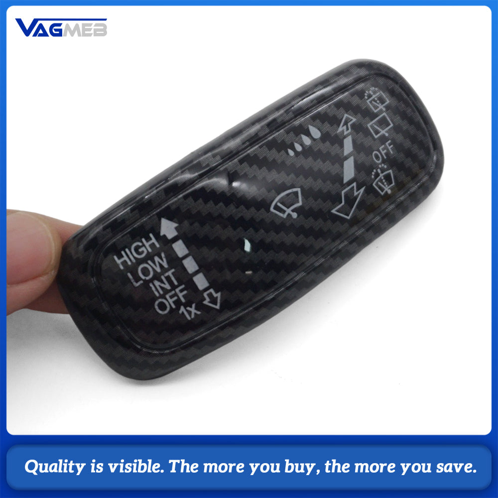 ABS steering wheel wiper trim cover for Golf 7 8 For Jetta For Tiguan SUV with carbon fibe