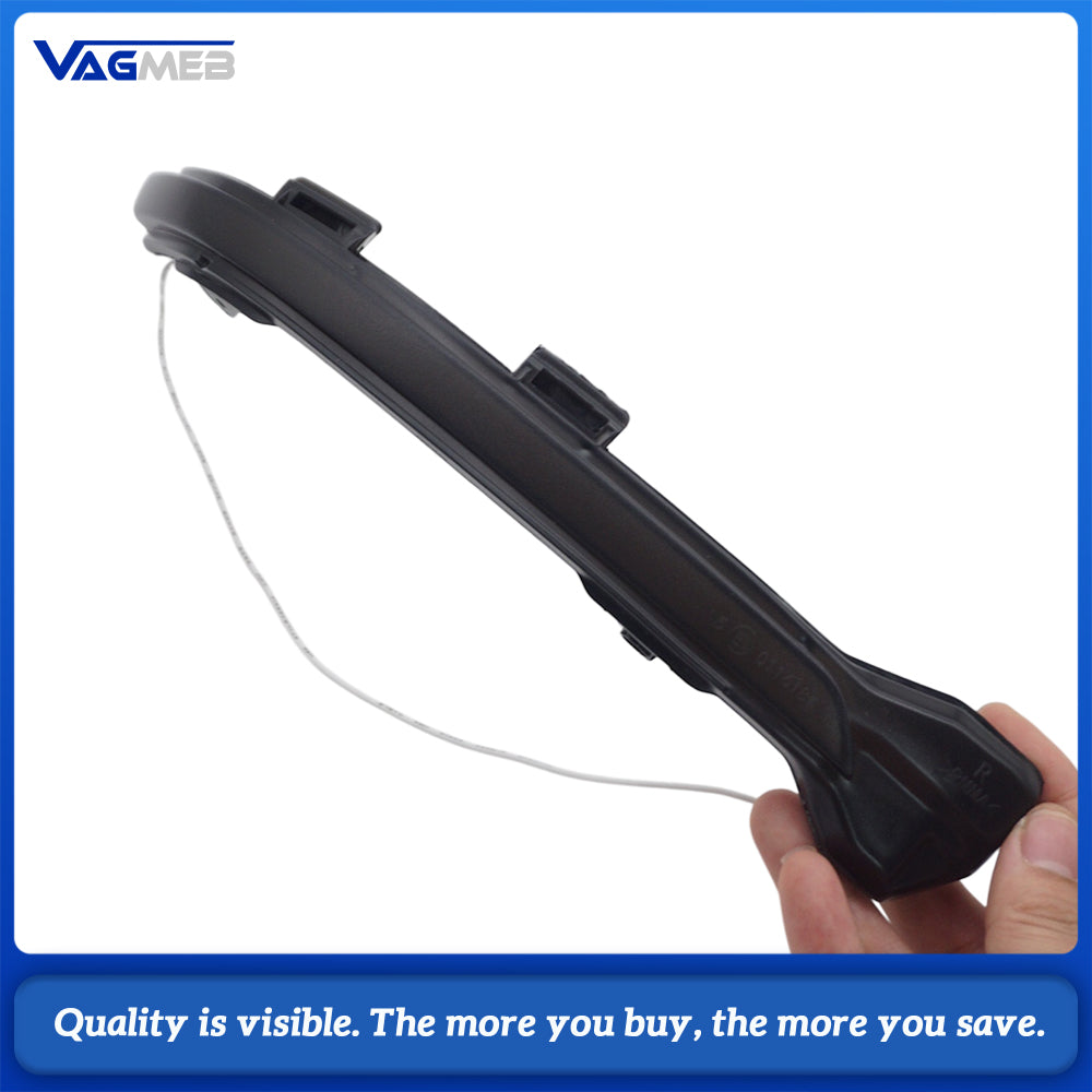 Car Gloss Pure White Rearview Mirror Cover With Letter Mark Wing Mirror Cap Replacement For VW Golf 7 MK7