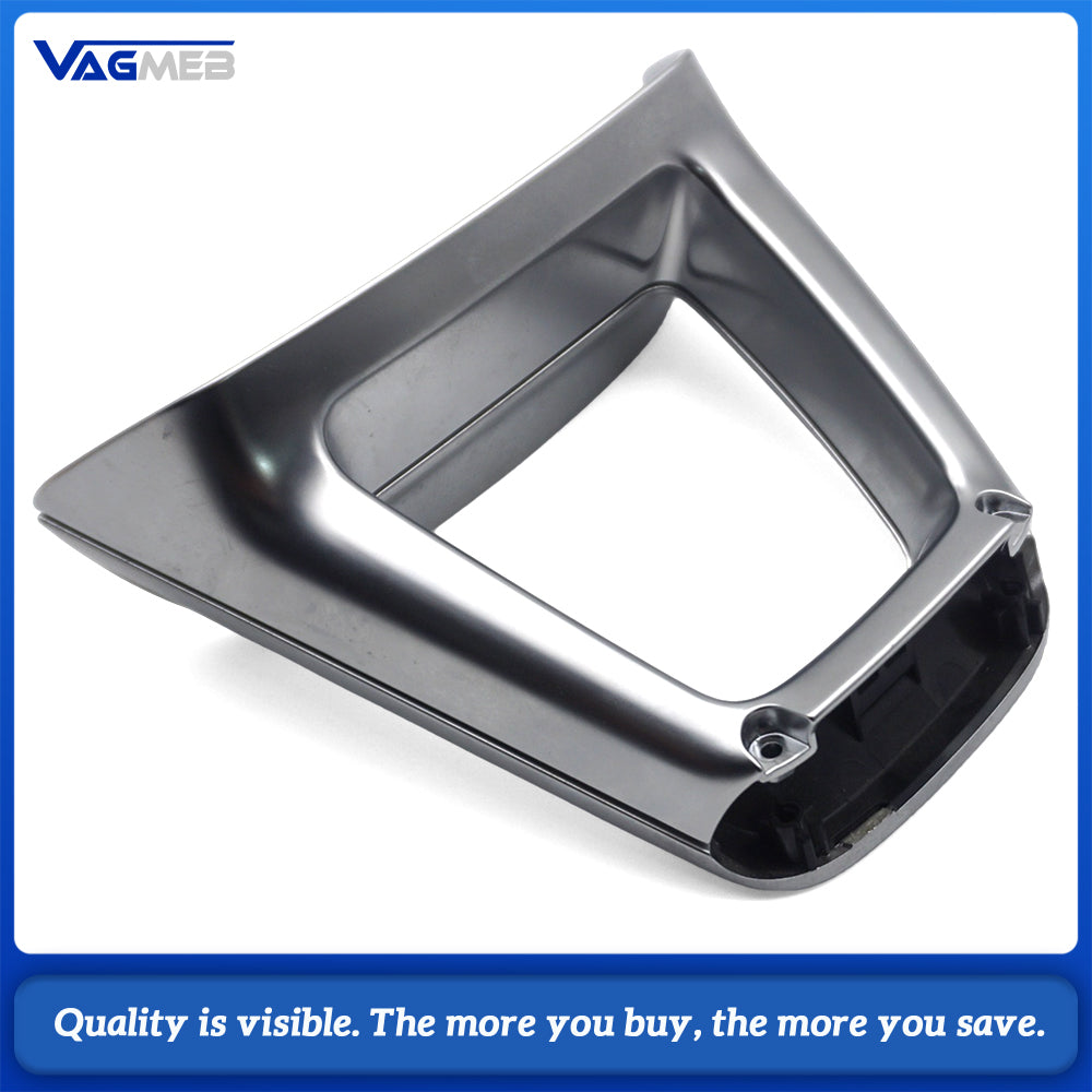 Silver Steering Wheel Logo for Audi Q5 Frame Decorative Buttons Automobile Upgrade