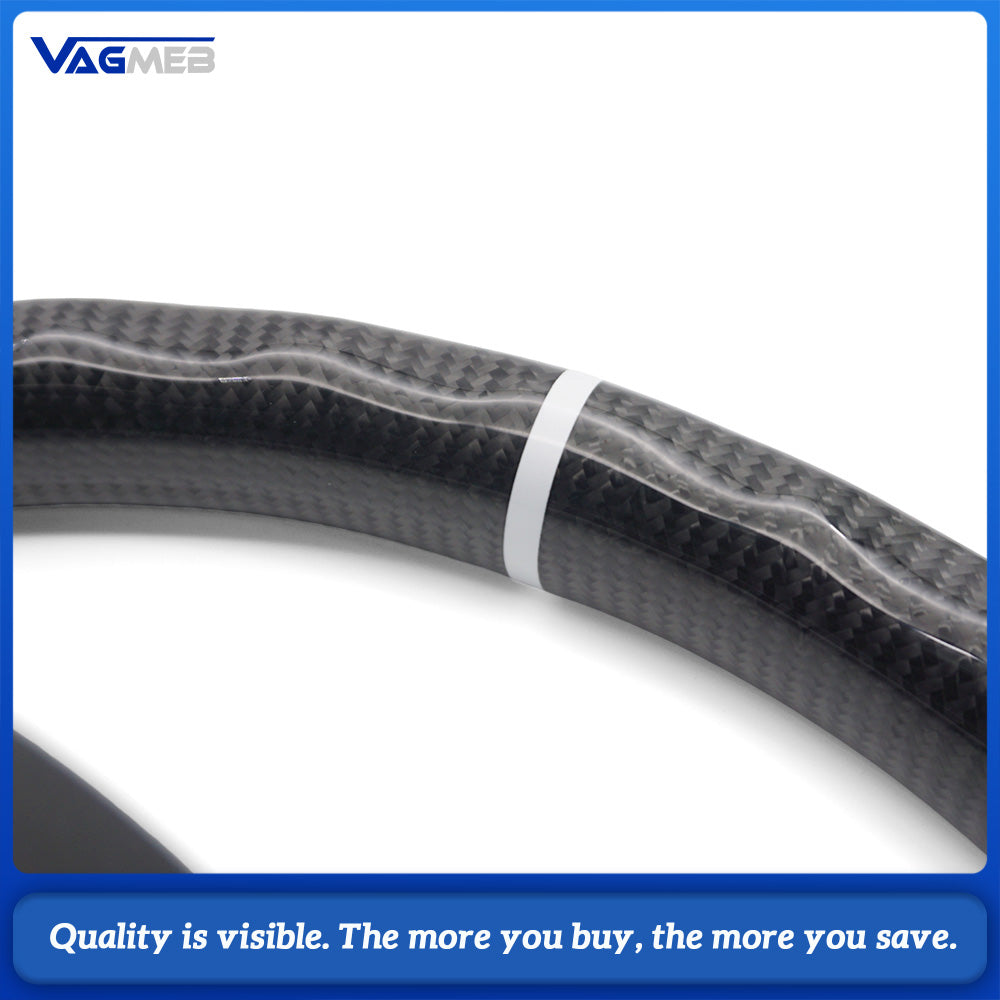 Suitable for Audi A3 A4 B9 RS3 S3 RS4 S4 A5 S5 for Alcantara material production of carbon fiber steering wheel