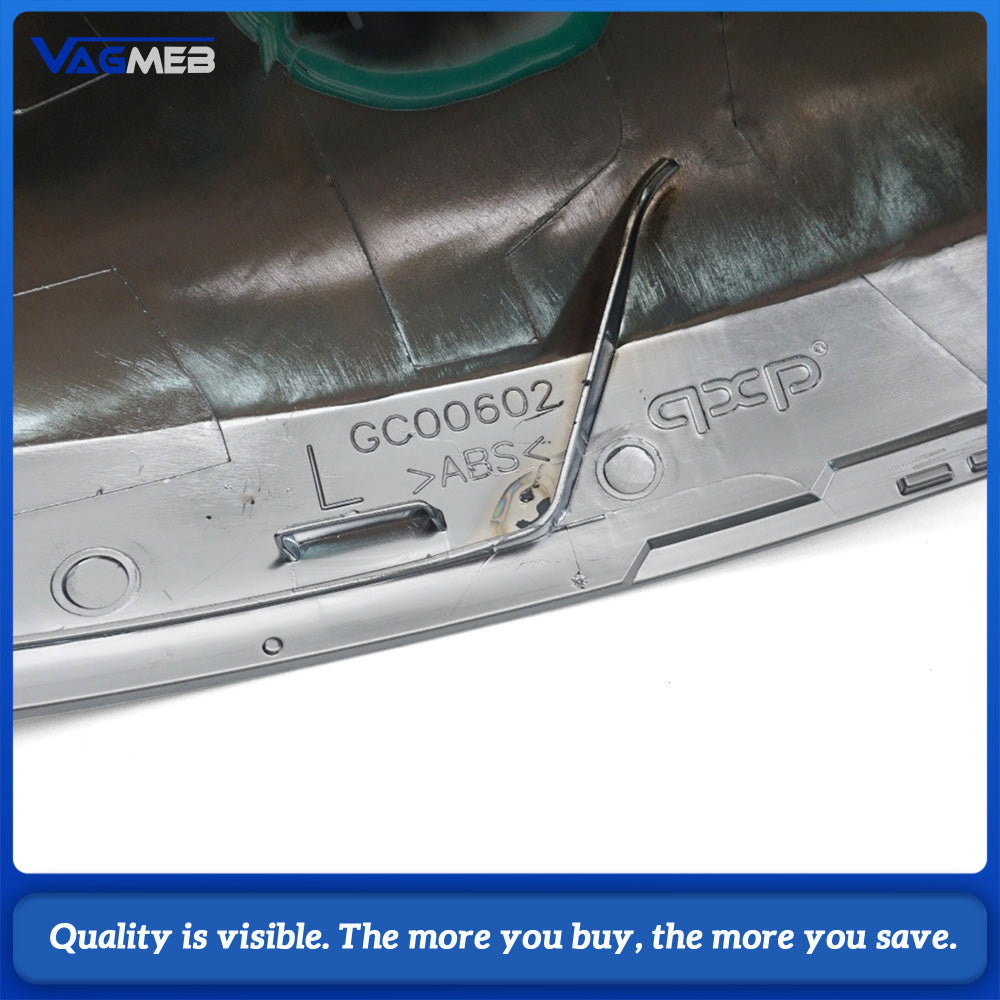 Silver Mirror Covers Chrome Side Mirror Housing Replacement For VW Tiguan MQB PQ Platform