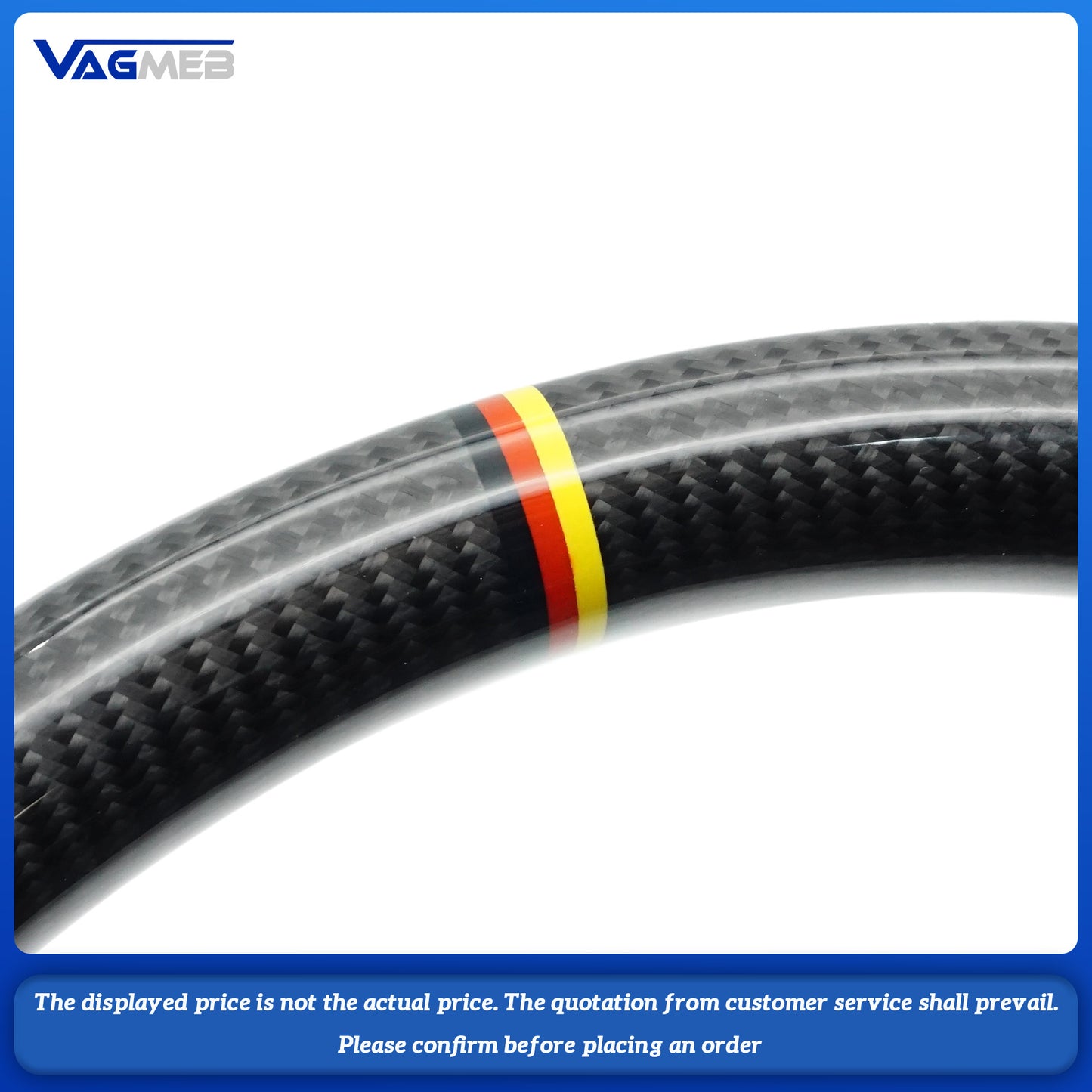 Carbon Fiber Semi Perforated Leather Steering Wheel, For Audi A3 8V A4 B8 B9 S3 S4 S5 Rs5 Rs3 Rs4 A5 B9