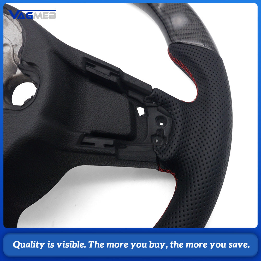 Real Carbon Fiber Steering Wheel for Gti Golf Vw MK7 2015-2019 Golf 7 R 2015-2017
