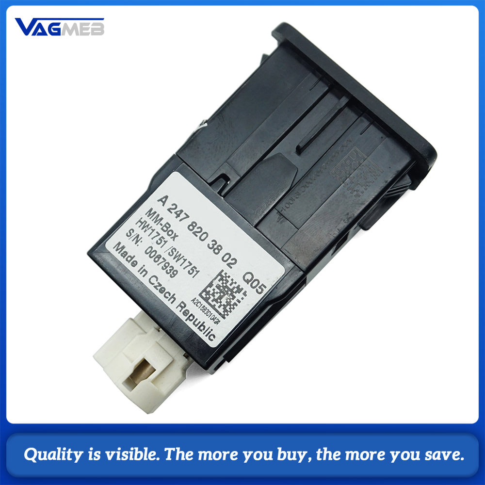 A2478203802 High Quality USB Interface USB Plug SD Card Reader Type-C Model For Mercedes Benz A GLA B GLB OEM 2478203802