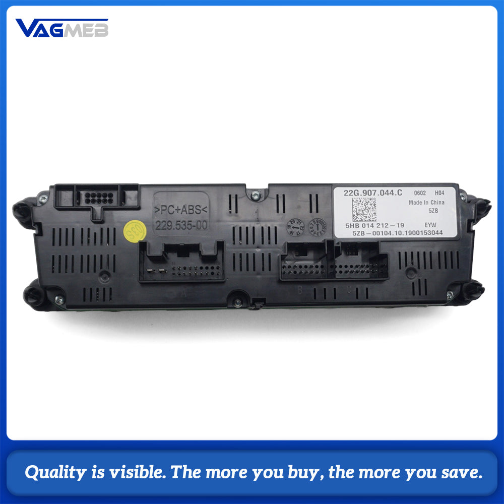 For VW Polo MK6 Plus 22G 907 044 C 22G907044C Dual Zone AC Control Panel Touch Air Conditioning Switch with Seat Heating