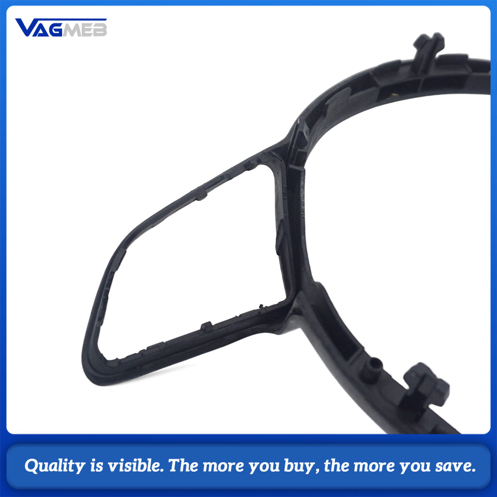 Suitable for Audi A4 B8 A6 C7 A3 8V steering wheel button frame, made of genuine carbon fiber