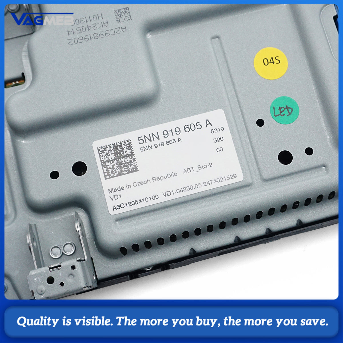 5NN 919 605 A 8 MIB Touch Screen Display Monitor For VW Tiguan MK2 AD1 Infotainment System Radio Head Unit