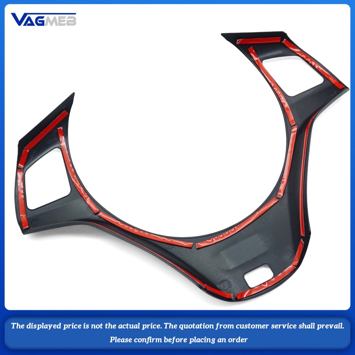 For BMW 1 3 Series E32 E87 E90 E92 E93 2005 - 2012 Steering Wheel Panel Sticker Cover Decoration Trim Moulding Accessories