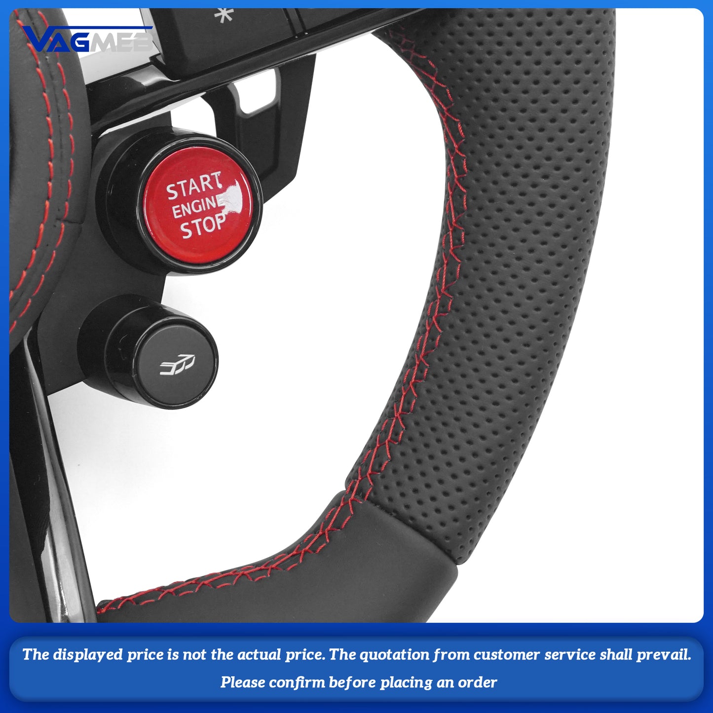 S RS Leather OEM Shape Custom Steering Wheel For Audi R8 Carbon Fiber Steering Wheel upgrade