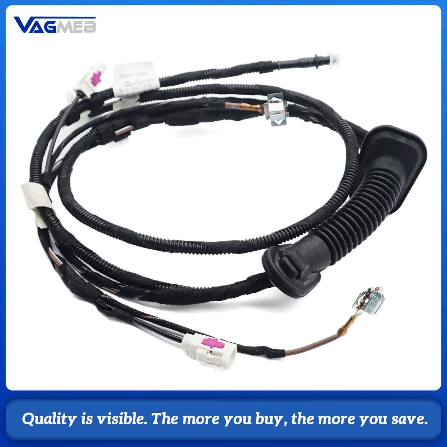 Right Tailgate Cable Line Wire Set With Diversity Window Aerial For VW Golf 5K6 971 148BE