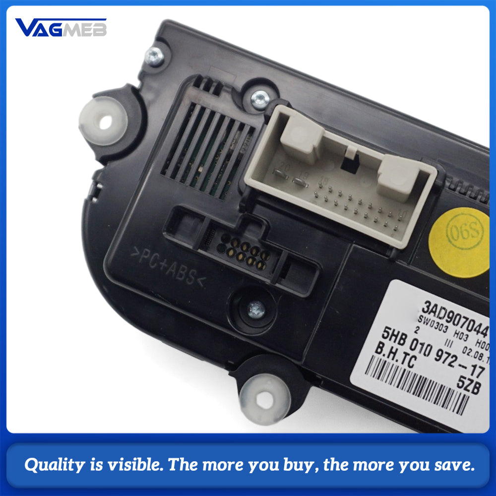 3AD 907 044 AA Climate Control Switch Panel For VW Passat B7 2011-2016 Digital Temperature Display AC Heater Control Unit Support RNS RCD Screen Data Visualization Easy Install Auto Interior Accessories