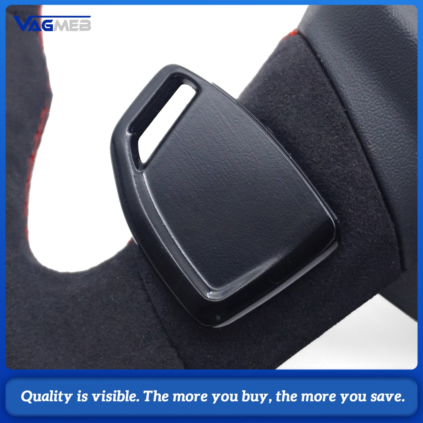 Blackened steering wheel suitable for Audi A6 C8 A7 red stitched leather sport steering wheel with heating