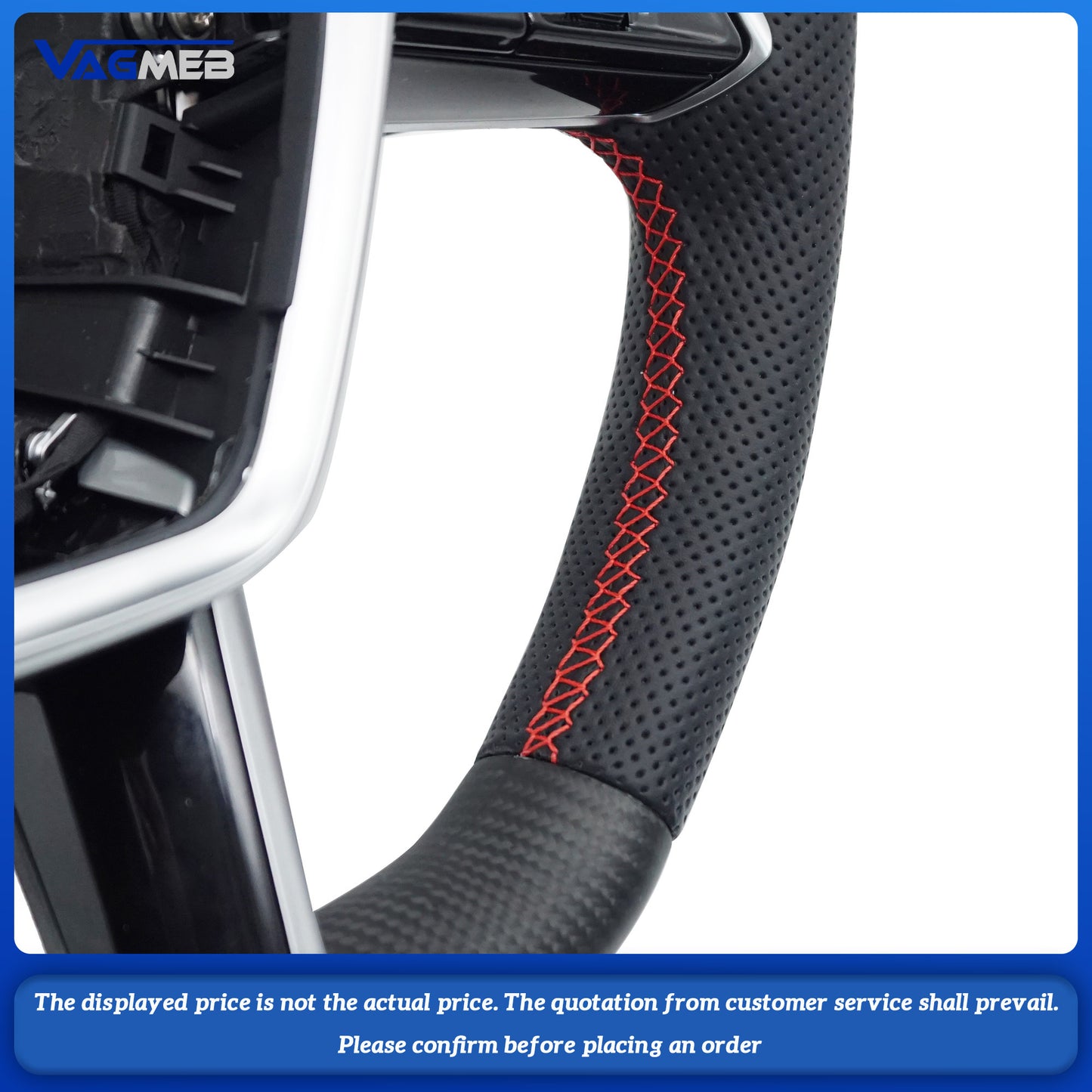 For Audi RS logo A6C8 Steering Wheel with heating