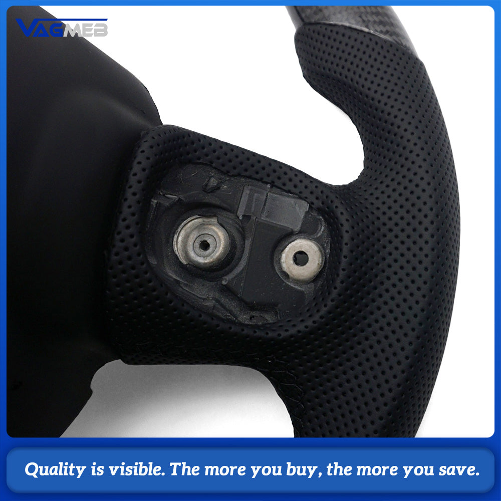 Real Carbon Fiber Steering Wheel for Dodge Challenger Charger Hellcat 2015-2022, Sport Car Interior Accessory