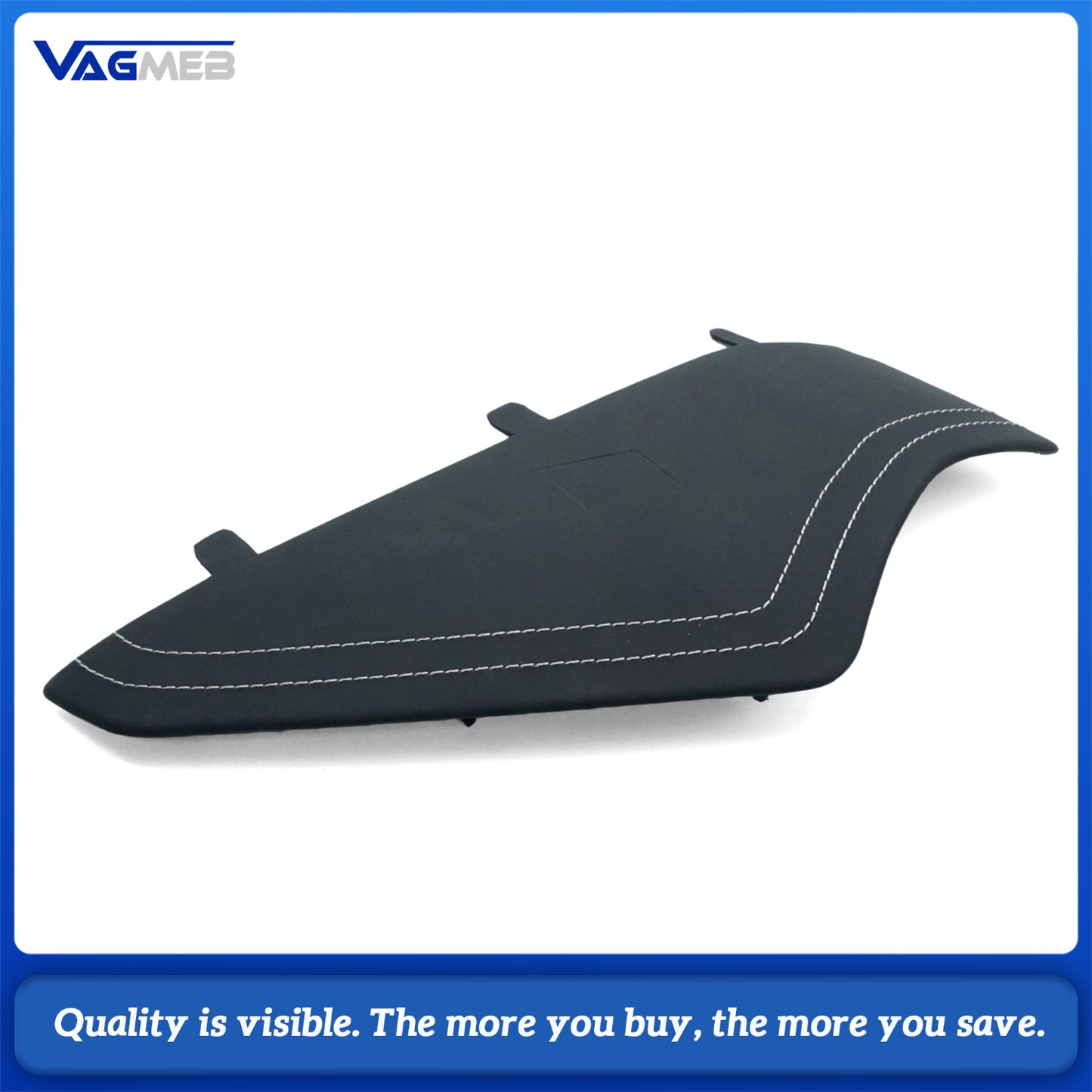 For Audi A6 C8 RS6 C8 custom leather Alcantara white stitch Dashboard cover plate with S RS emblem
