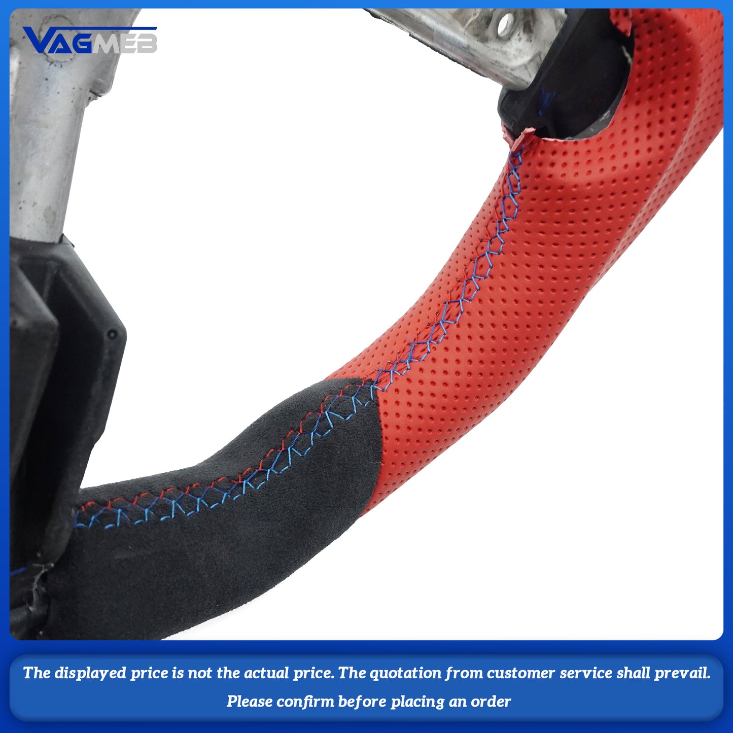 Bare disk Leather Steering Wheel Grip design For BMW F30 F20 F22 F23 F33 F34 F48 X5 F15 X1 X3 F25 M3 F80 E90 E70 E84 M Serie