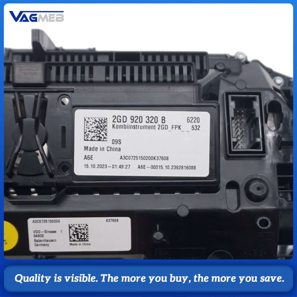 For VW Jetta MK7 Virtual Cockpit Ethernet LCD Instrumentation Fiber Free Virtual Cockpit 2GD 920 320 B