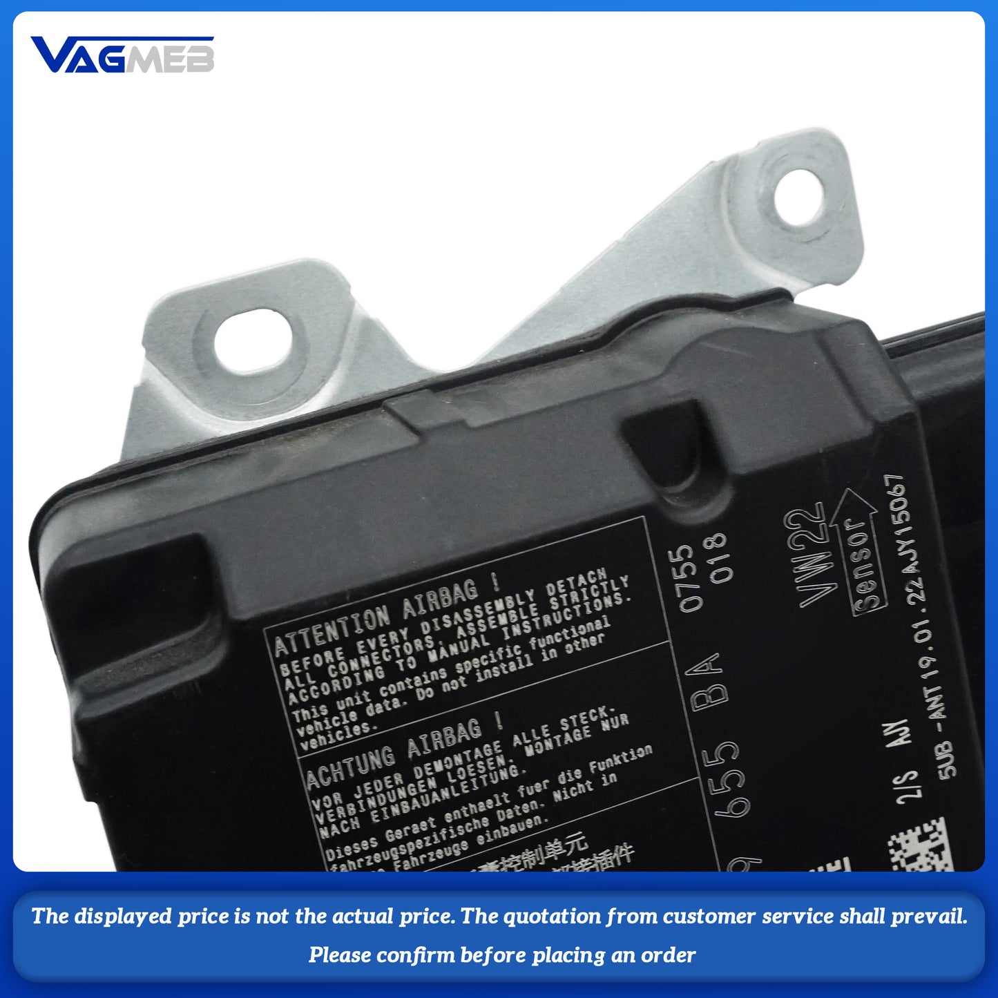 Restraint Diagnostic Control Module Unit For VW Passat 3QD 959 655 BA