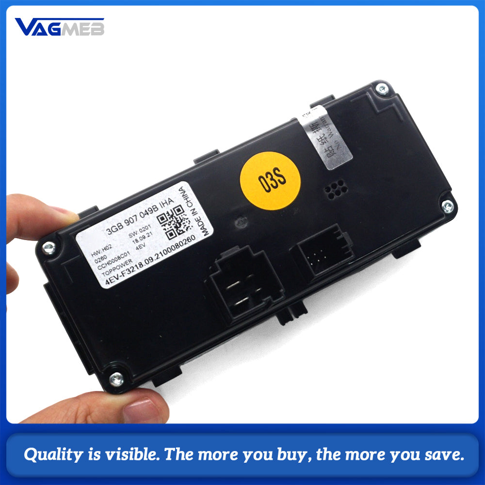 For VW Viloran Rear Climate Control Switch 3GB 907 049 B Rear Air Conditioner Heating Ventilation Panel 3GB907049B