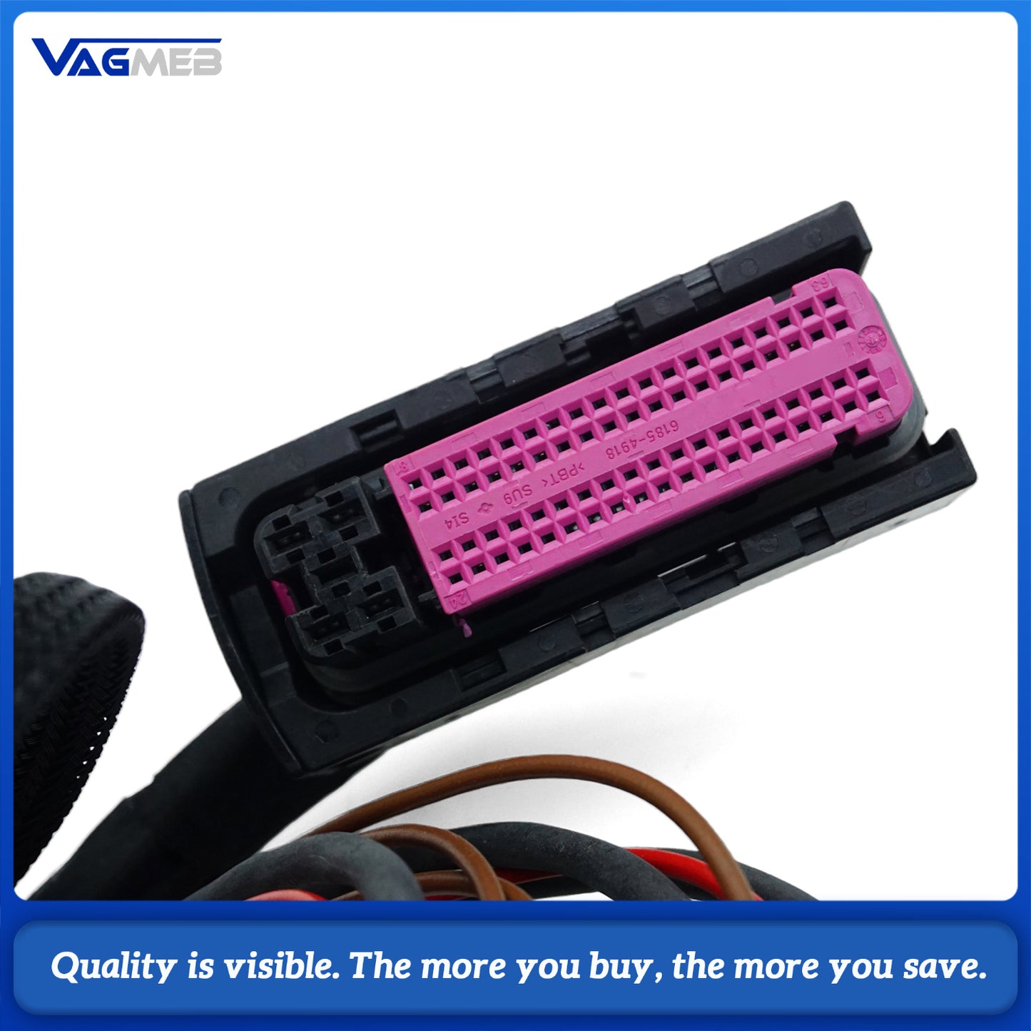 For Audi A6 C8 8 liters of 12-pin wiring harnessUpgrade Wiring Harness with 360° Surround View Camera