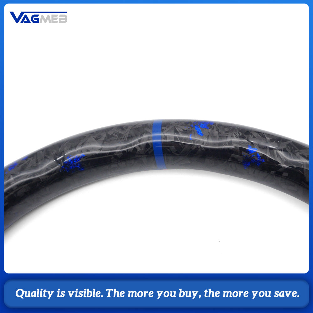 For VW  Golf MK5 Real Carbon Fiber Steering Wheel With Leather