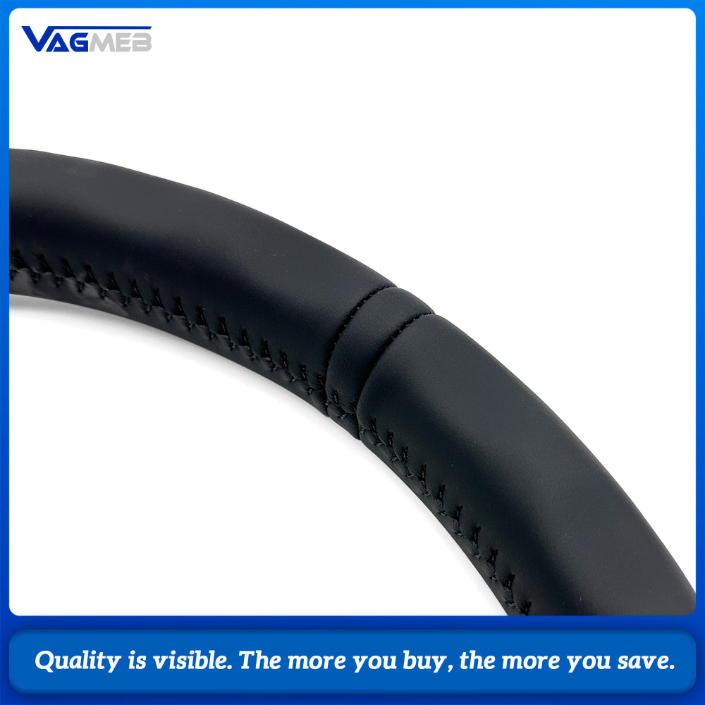 Shaped Steering Wheel Base Half Perforated Black Stitch Black Centering Mark for Audi A4 B8