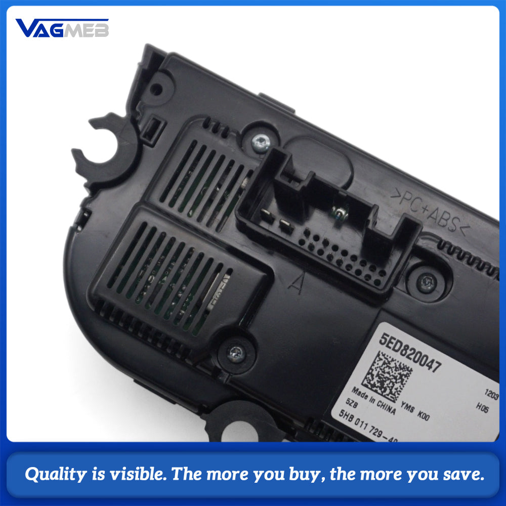 For Skoda Octavia 5ED Manual AC Heater Switch Without Seat Heating Buttons 5ED 820 047