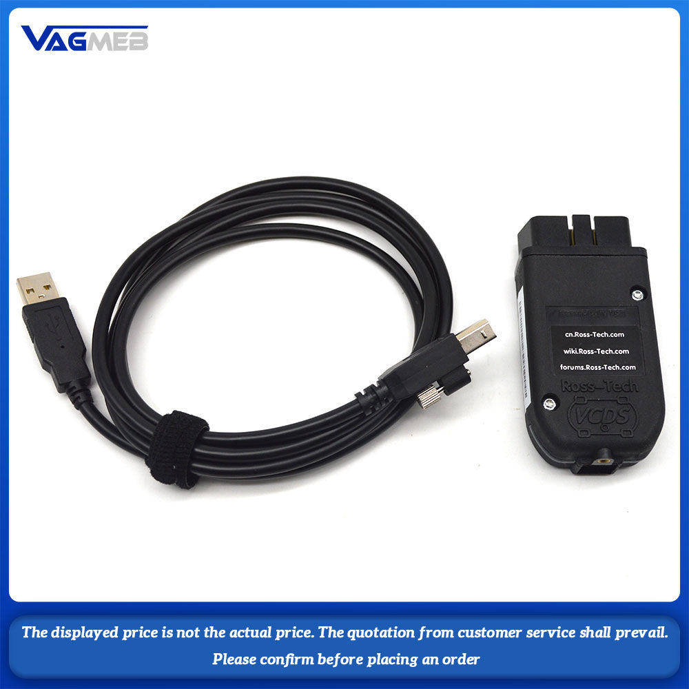 2023 Newest V25.3 VCDS English Realese VAGCOM HEX V2 Update V24.7 ATMEGA162 FOR VWAUDISkodaSeat Car Diagnostics Tools