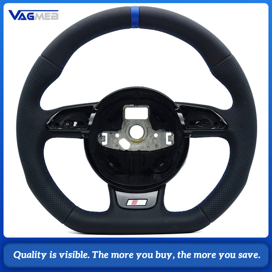 Leather material sports style steering wheel For Audi A4B8  steering wheel accessories, car accessories