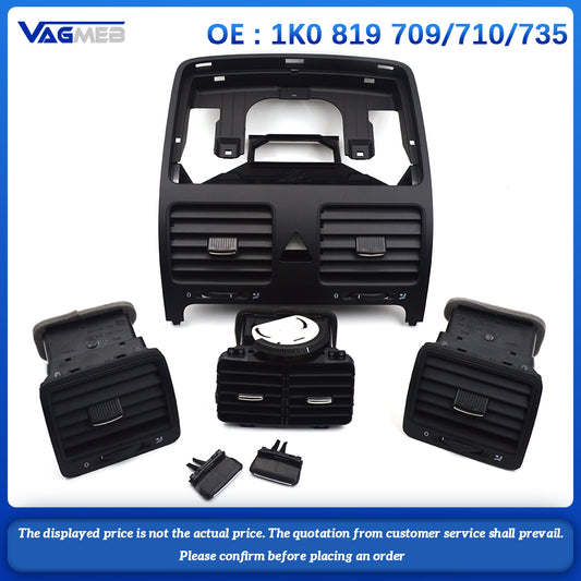 For VW Jetta MK6 MK7 A complete set of automotive air-conditioning vents + rear row air-conditioning vents 1K0 819 709/710/735