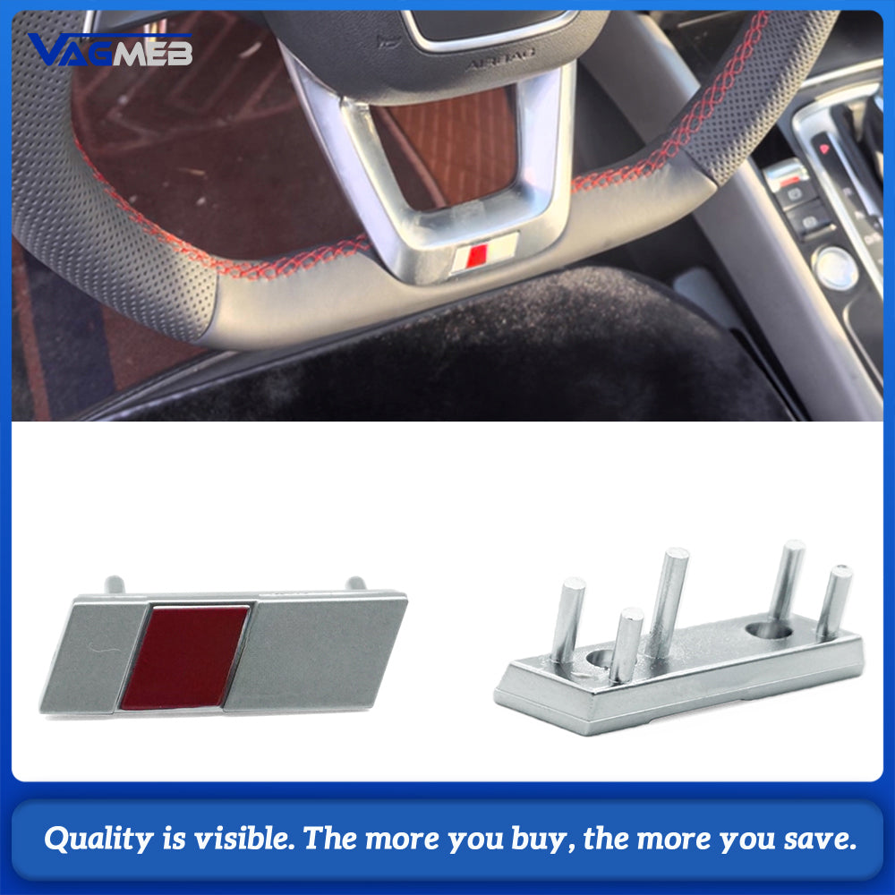 S Logo Steering Wheel Badge Emblem Insert Trim For Audi A4 B9 A5 Q5 FY Q7 S-Line Interior Accessories Replacement