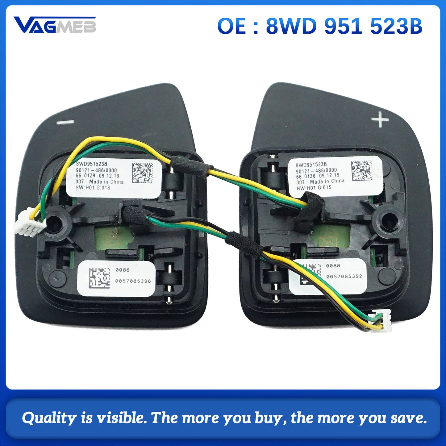Multifunctional Steering Wheel Pick MFSW Paddle Shift for Audi A4 A38Y Q2 A5 8WD 951 523B