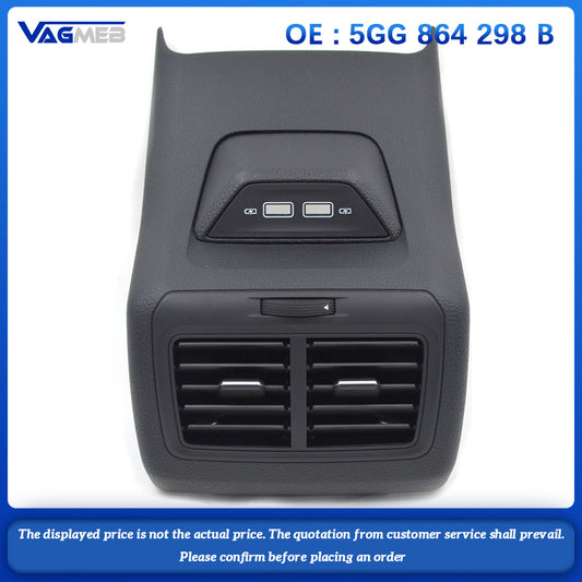 Rear Air Outlet Vent Trim Frame AC Air Vent Outlet Center Armrest For VW Golf 7 MK7 2013-2017 2019 82V 5GG 864 298 B