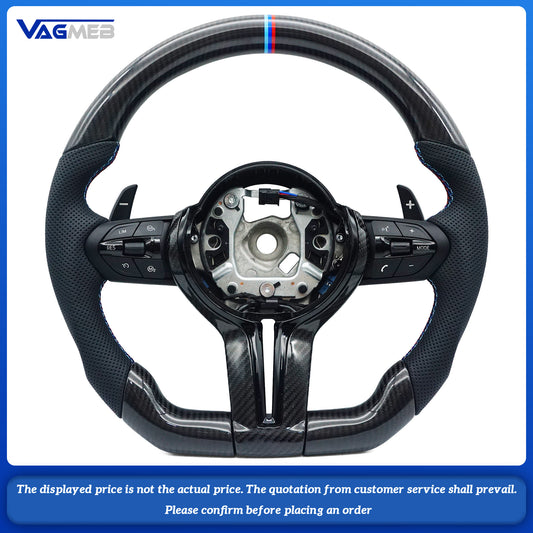 Steering wheel modification suitable for BMW F30 F10 F31 F20 F25 F22 F36 F33 F32 Carbon fiber material customizable color