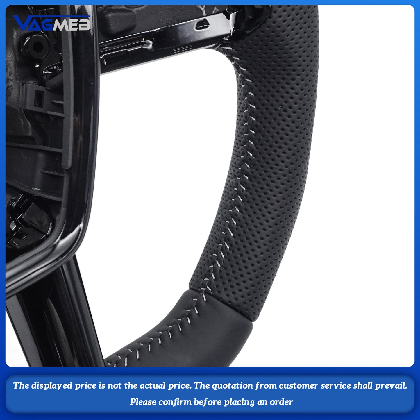 For Audi A6 C8 A7 Custom leather alcantara steering wheel