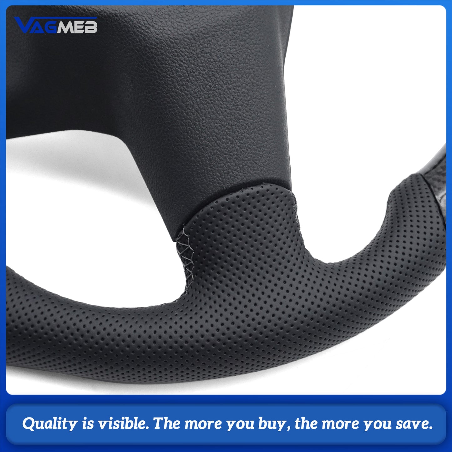 For VW Multivan T6.1 Carbon Fiber Steering Wheel High Quality Leather Sport Wheel Customized