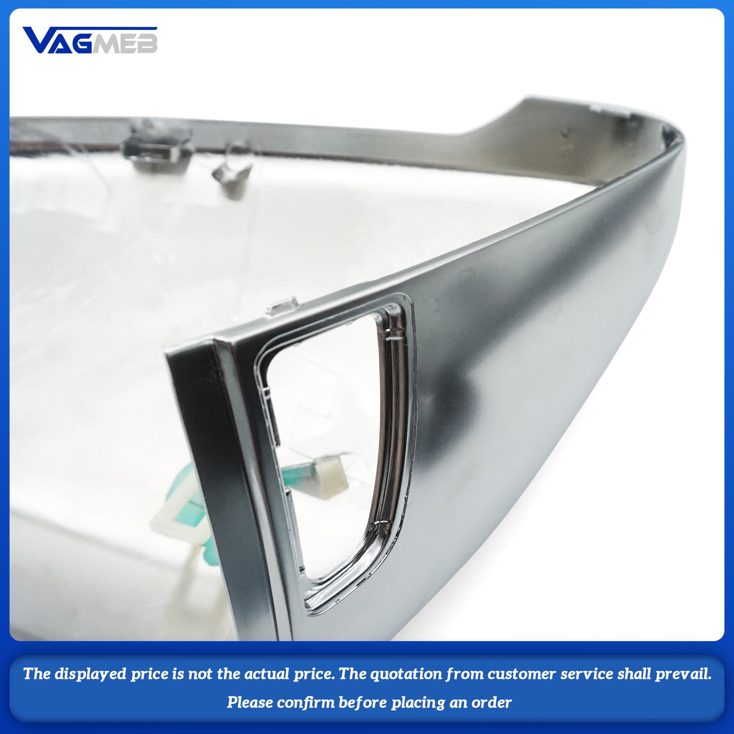 Car Mirror Cover For VW Golf MK7 Matte Chrome Silver Rearview Mirror Cover Protection Cap Car Styling