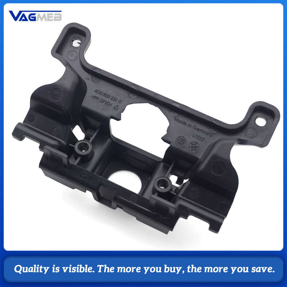 Car Front Grille Camera Bracket Fit For Audi A6L, OEM 4G0853231D & 4G0853140F, Front View Parking Assist Camera Mount Support Holder
