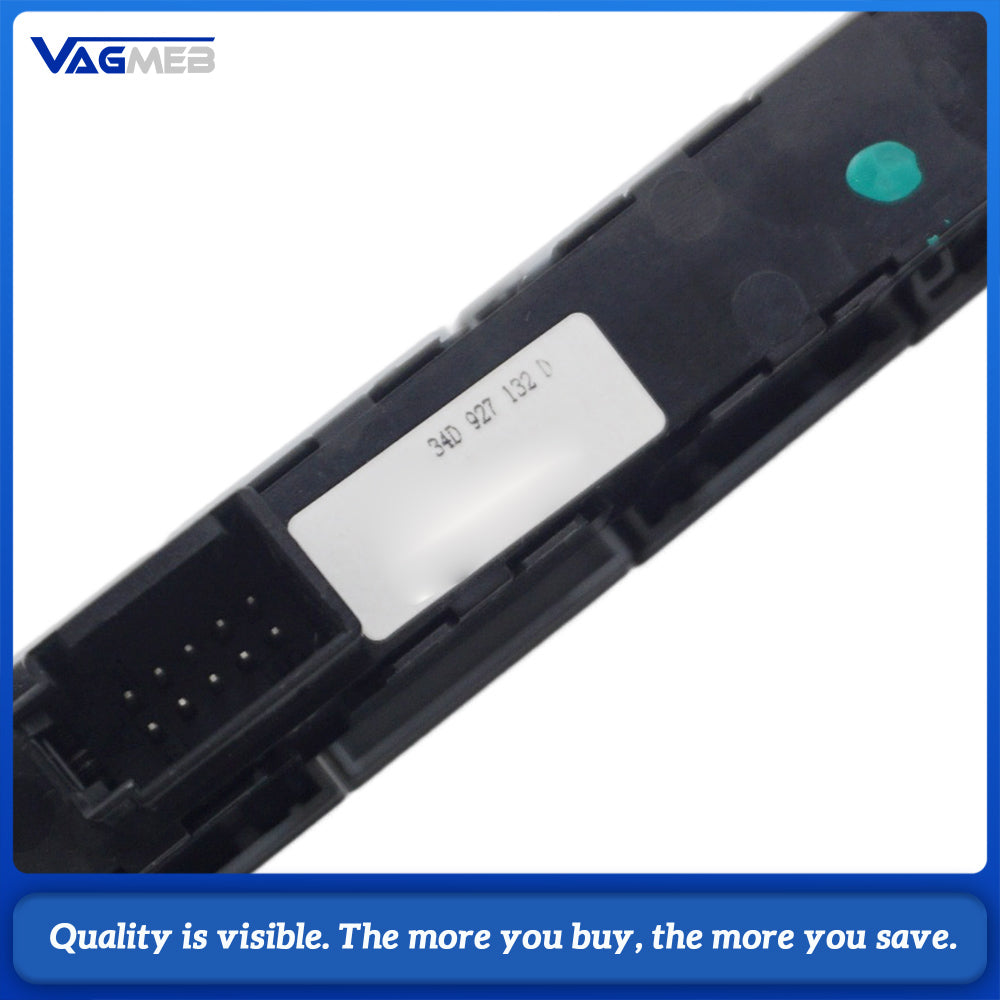 For VW Jetta Santana Center Console ESP Traction Control Tire Pressure Reset Button Module 34D 927 132
