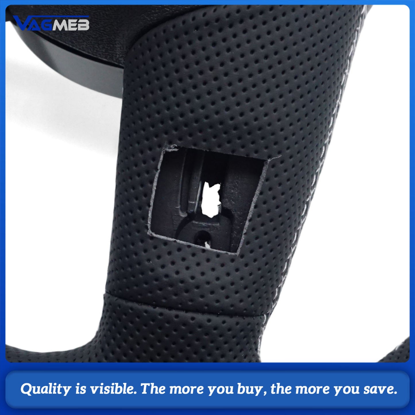 For Audi A4 B9  leather perforated steering wheel
