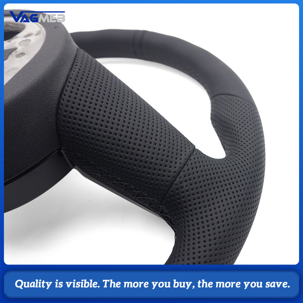 For Audi A4 B9 Fully Perforated Leather Steering Wheel