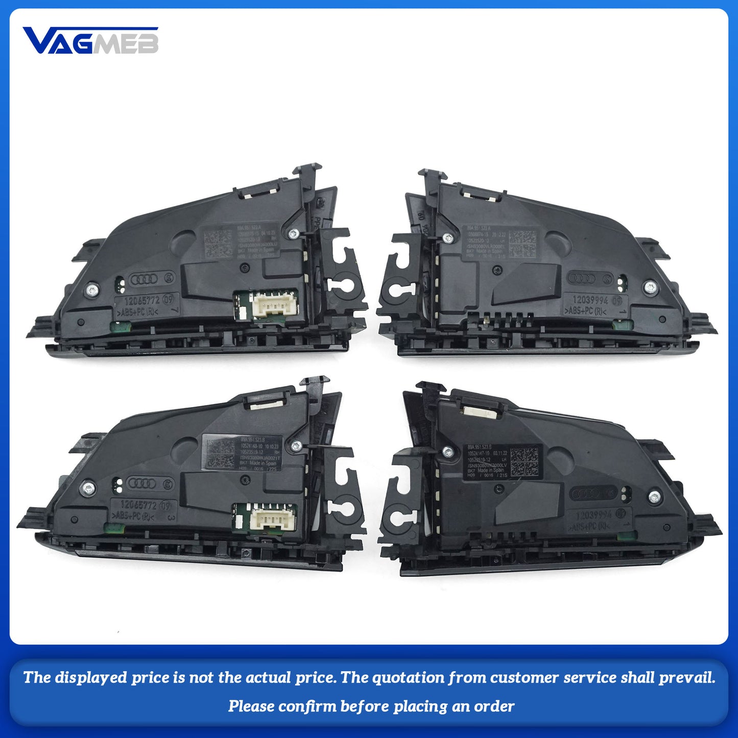 For Audi Q4 e-tron Q5 e-tron multifunctional touch steering wheel button 89A 951 523 A 89A 951 523 B, Car Accessories