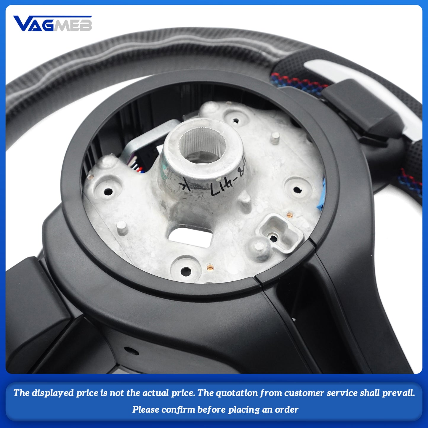Steering wheel modification suitable for BMW F30 F10 F31 F20 F25 F22 F36 F33 F32 Carbon fiber material customizable color