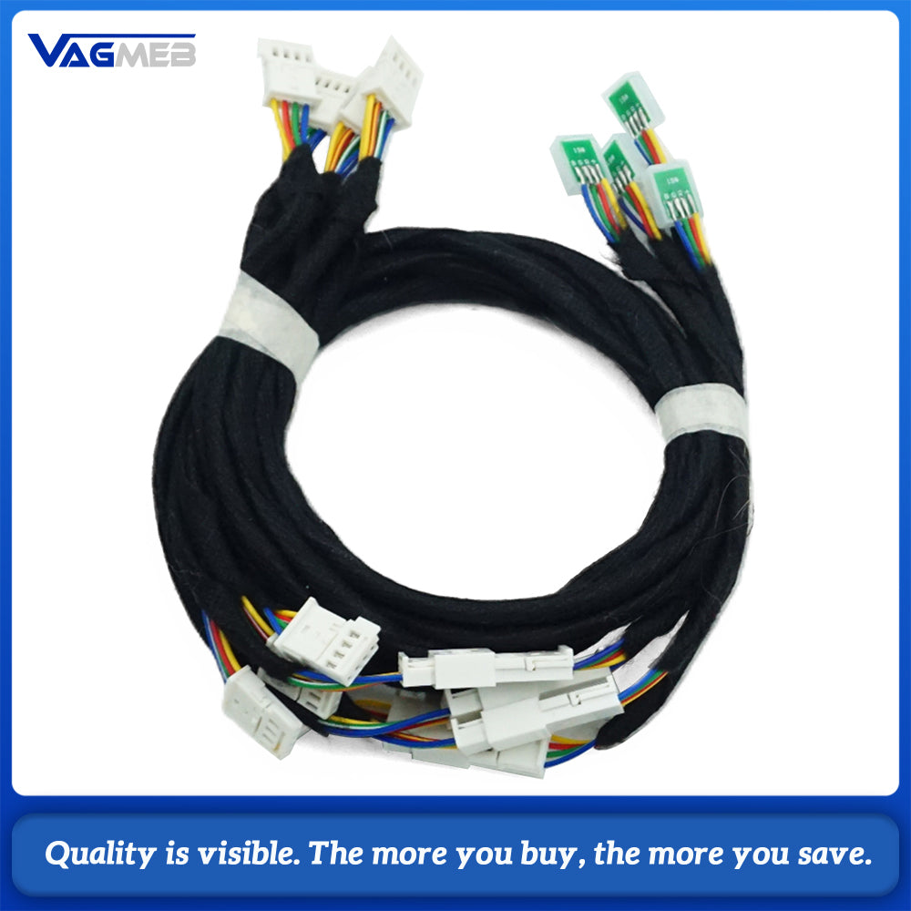 For Audi A3 8Y S3 RGB Atmosphere lights door contour lights instrument panel contour lights Full vehicle multi-color ambient lighting