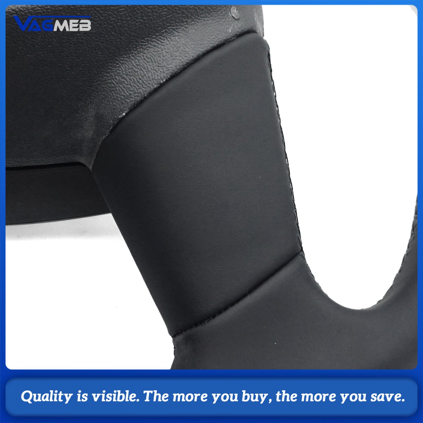 Heated steering wheel suitable for Audi A6 C8 A7 black stitched leather flat bottomed steering wheel